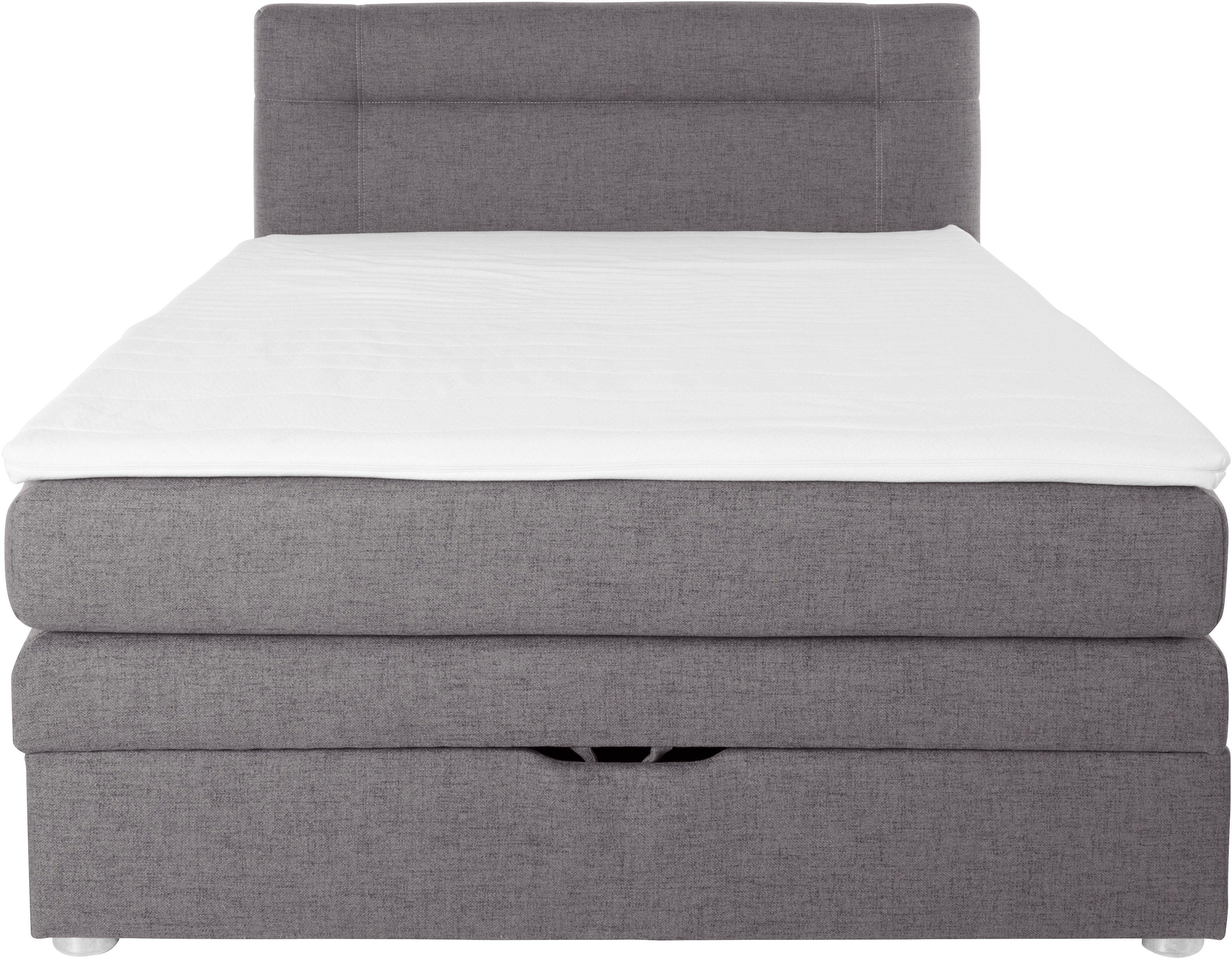 Jockenhöfer Gruppe Boxspringbett Carmen, mit Bettkasten und Topper, erhältlich in 120 & 140cm Breite