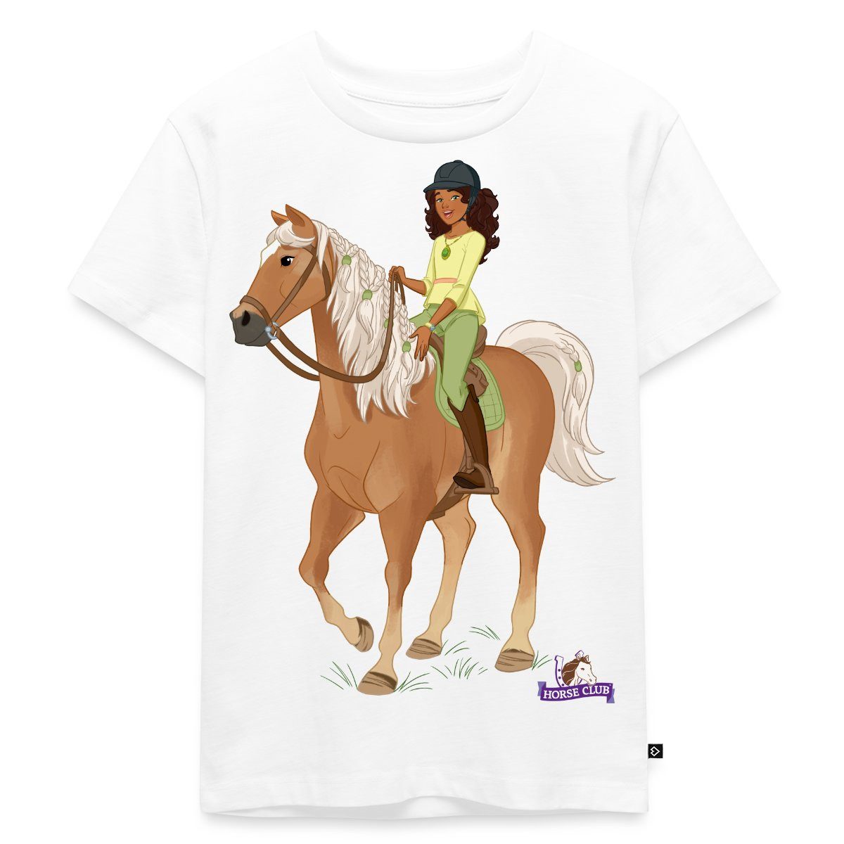 T-Shirt Schleich Horse Club Sarah posiert auf Mystery Kinder Premium T-Shirt