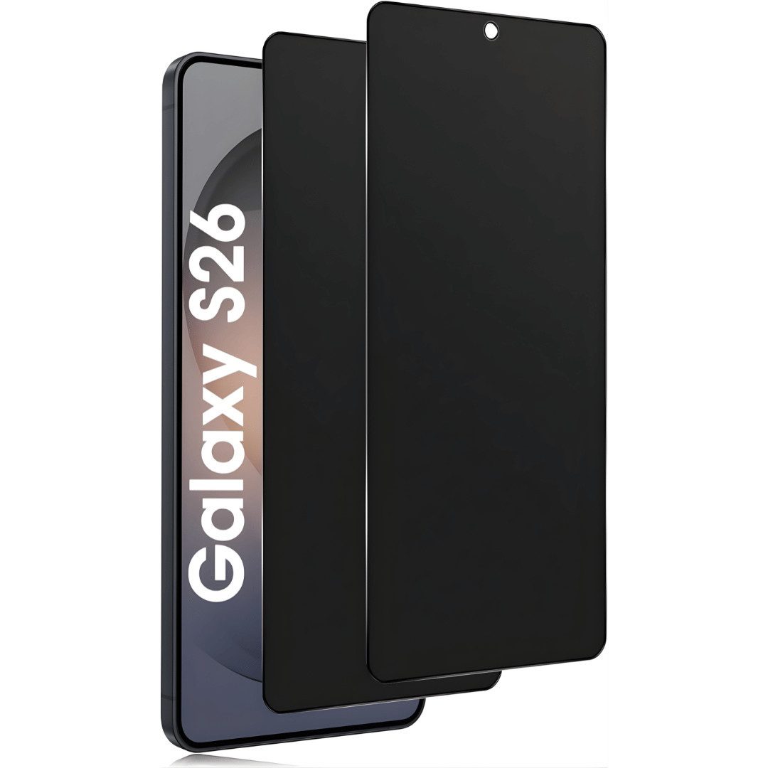 SmartUP Displayschutzglas 2X Schutzglas für Samsung Galaxy S26 Blickschutz Panzerfolie Full 9H für Samsung Galaxy S26, 2 Stück, Anti-Spy, Blickschutz, Privacy