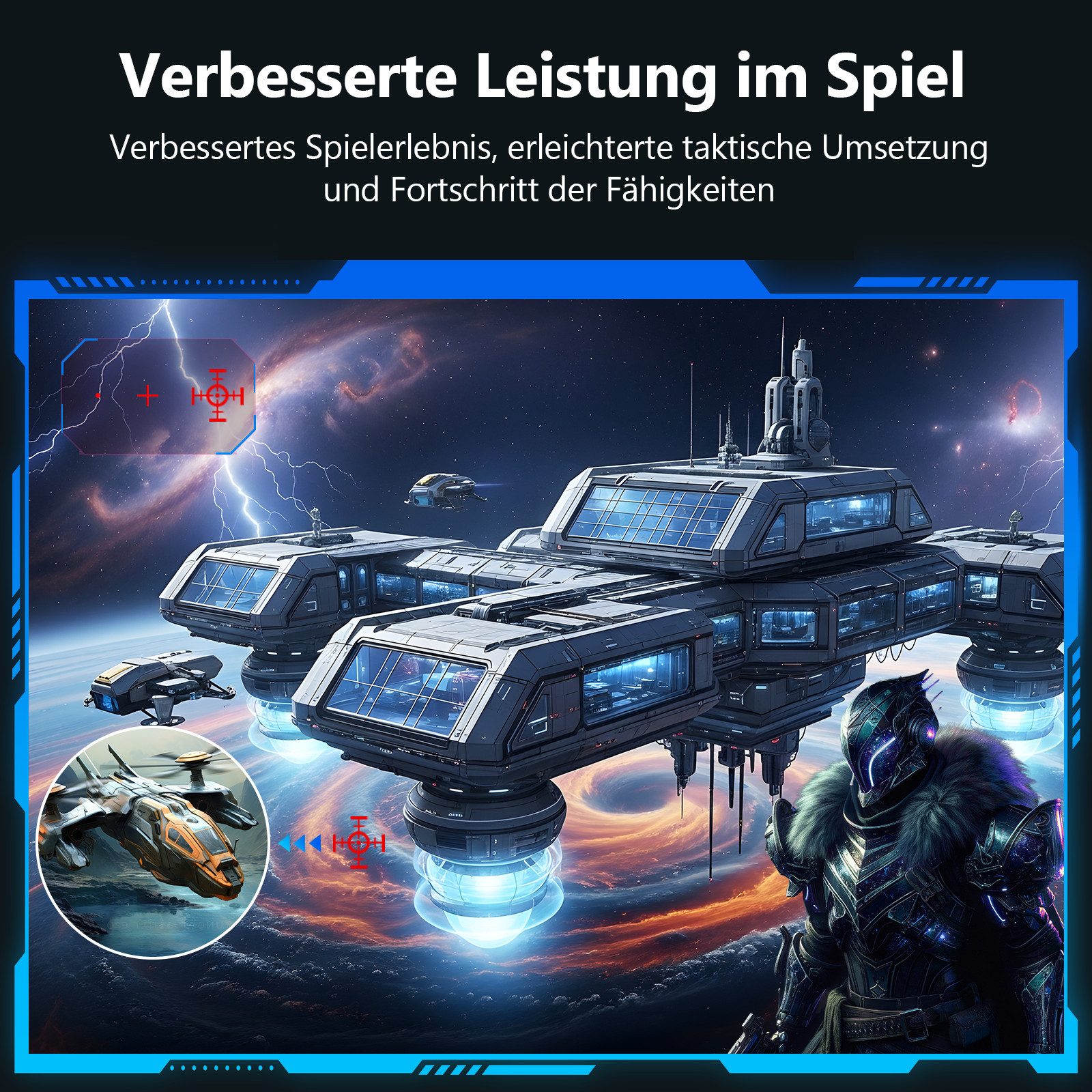 Z-EDGE 27" 144Hz 2K QHD 1440P IPS 1ms Gaming-Monitor (68,58 cm/27 ", 2560 × 1440 px, QHD (2K), 1 ms Reaktionszeit, 144 Hz, IPS, DP & HDMI‑Anschlüsse)