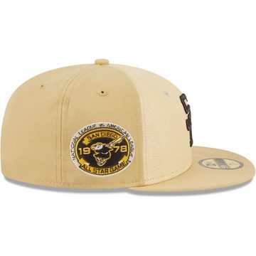 New Era Fitted Cap 59Fifty RAFFIA San Diego Padres