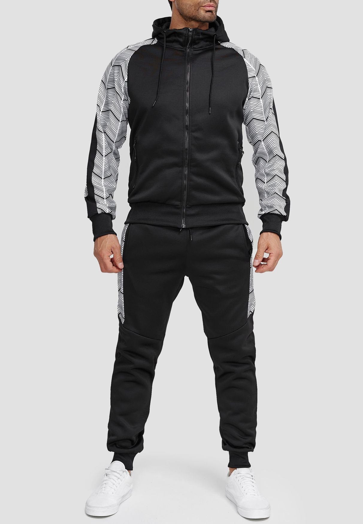 PGPBVLVGHM Jogginganzug Herren - Bequemer Sportanzug Aus Baumwolle-Mix Für Gym & Freizeit