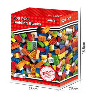 Kind Ja Spielbauklötze Kleinteilige Bausteine, Kinderspielzeug zum Zusammenbauen, (500 St., mit kostenlosem Blocktrenner-Zubehör), Erhältlich in 1000pcs/500pcs, können Sie Ihre eigenen Formen erstellen