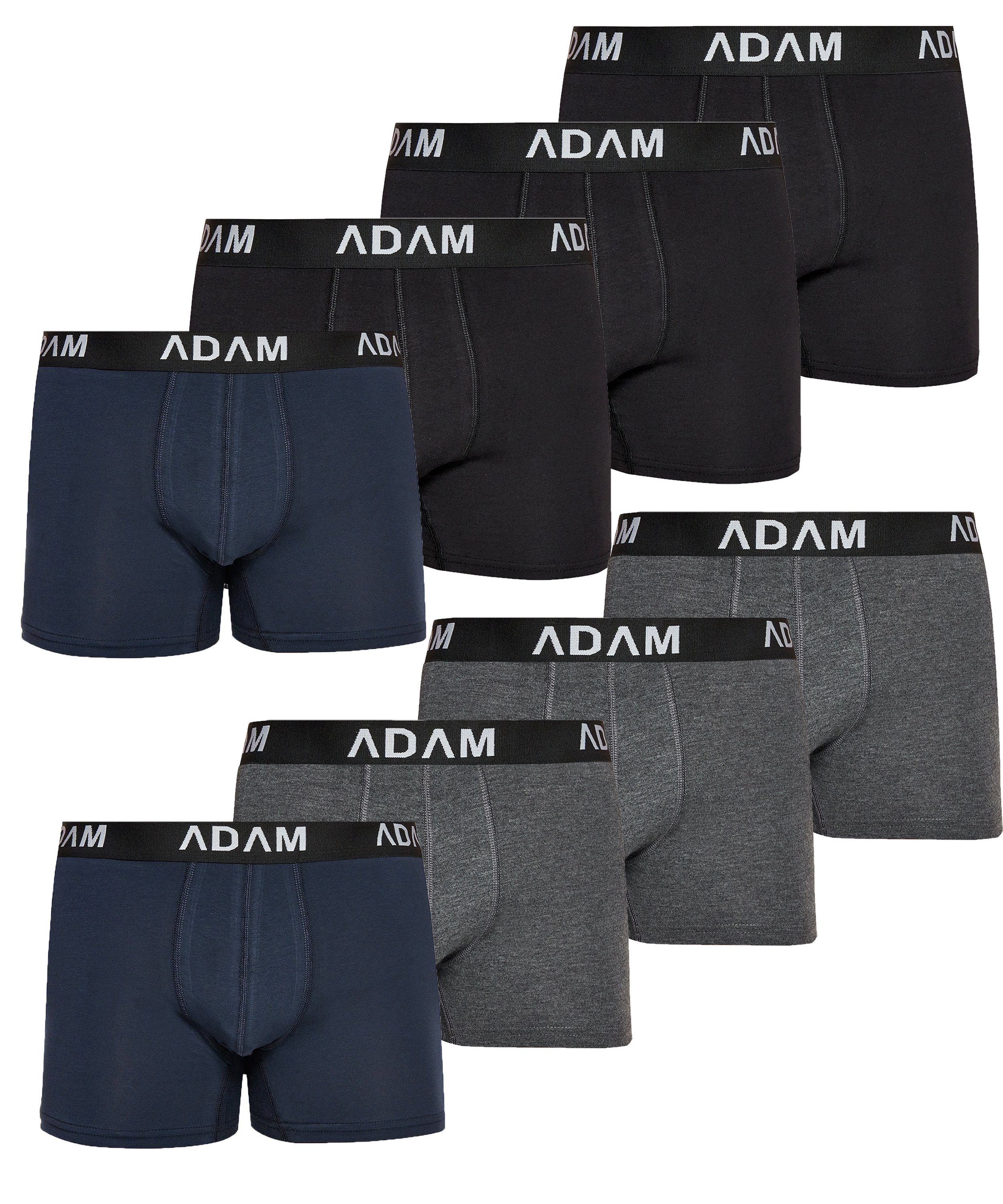 Set Boxer-1 JEANS (8-St., Trunks Herren 10er Box-E Männer 12er Set) Boxershorts Shorts ADAM Set, 6er Underwear Set, Unterhosen 8er Boxershorts Set, Boxer 8er