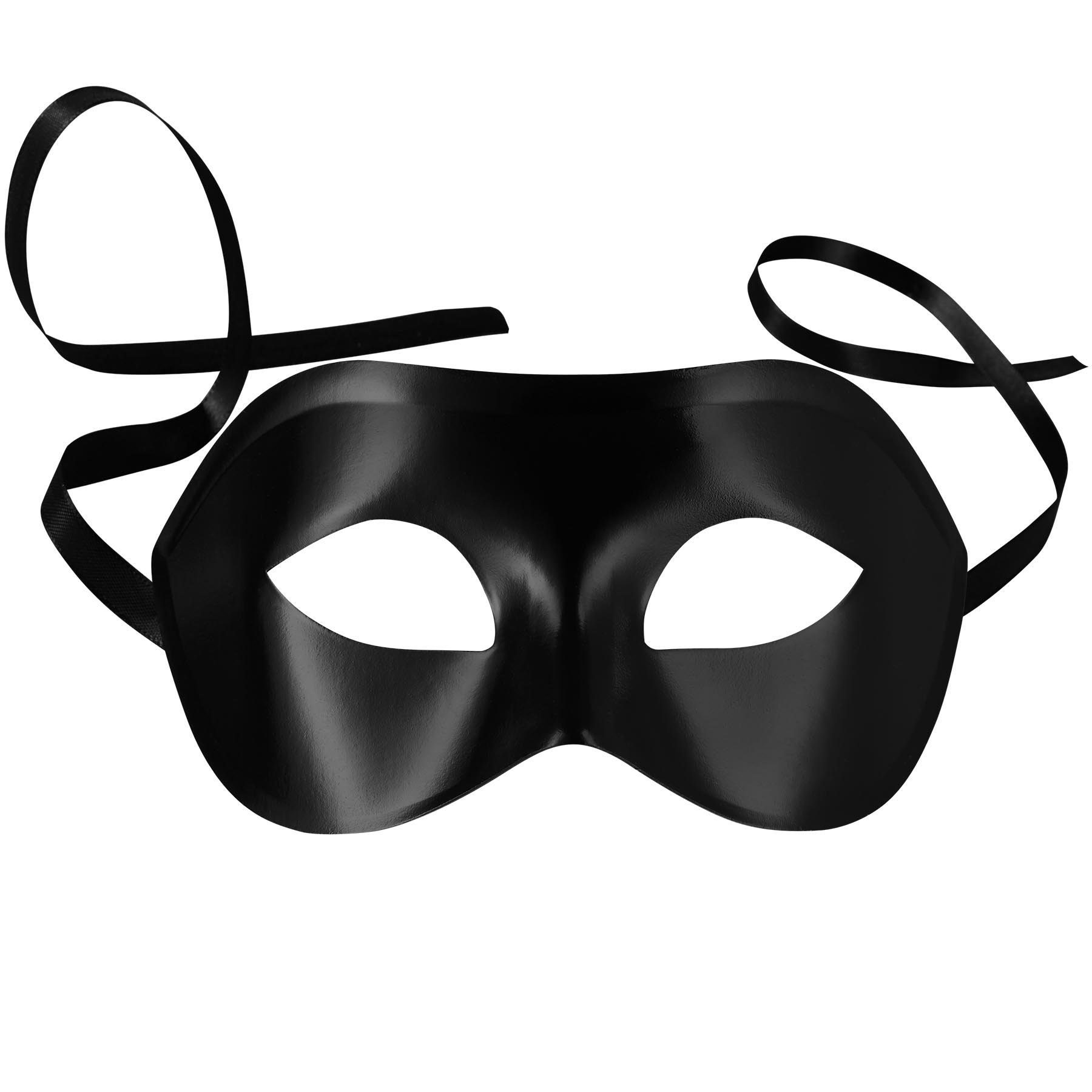 dressforfun Kostüm Faschingskleidung/Maskeradenverkleidung, in schwarz, Ca. 18 x 9 cm, Ergänzung zu vielen Outfits, Zwei feine Satin-Bänder bindbar, Ca. 40 g