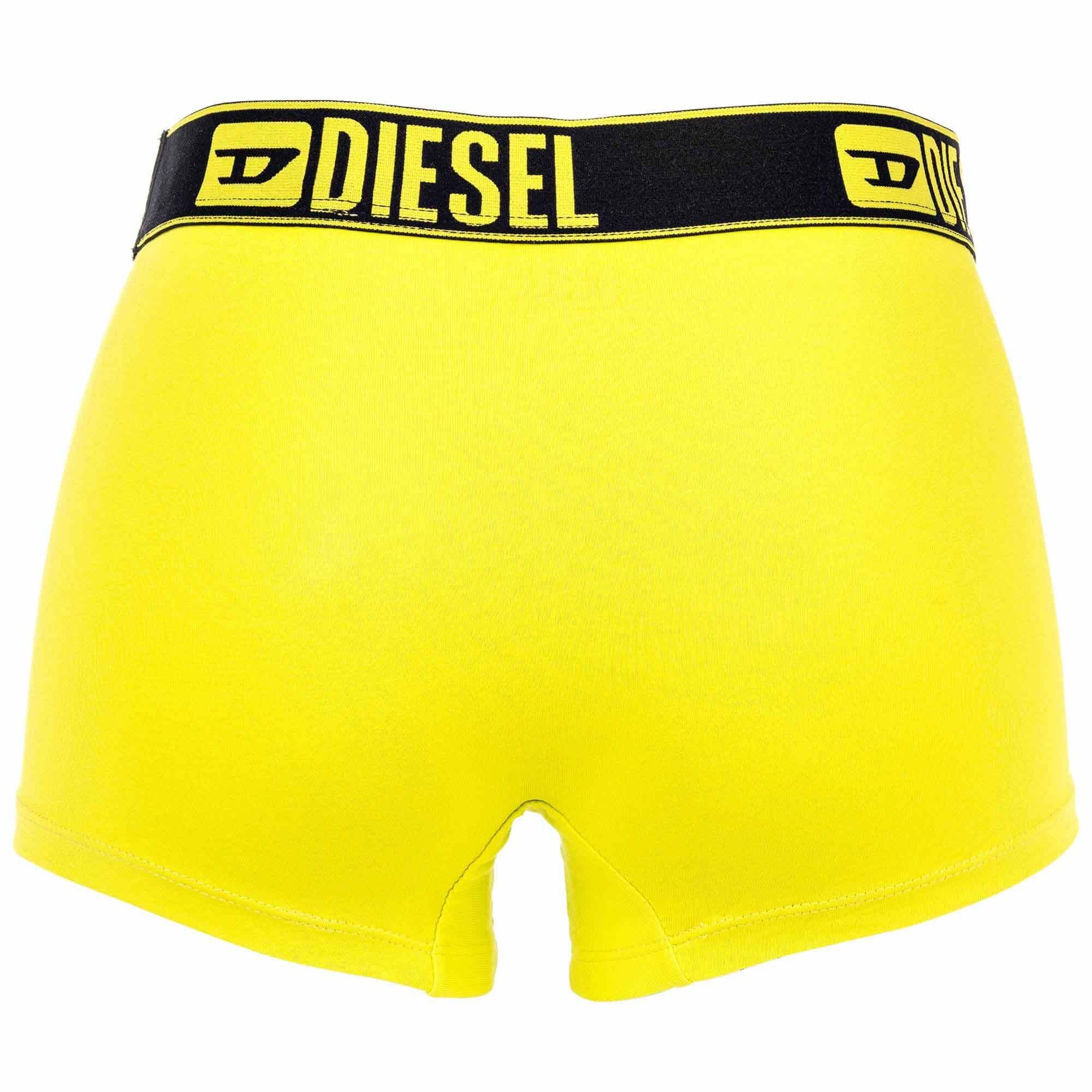 Diesel Boxer Herren Boxershorts, 3er Pack Türkis/Gelb/Schwarz 