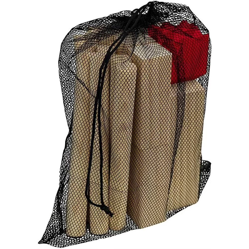 Carromco Spiel Kubb Wikingerschach Odin-M – Kiefernholzspiel, inklusive rotem König & wetterfester Tasche