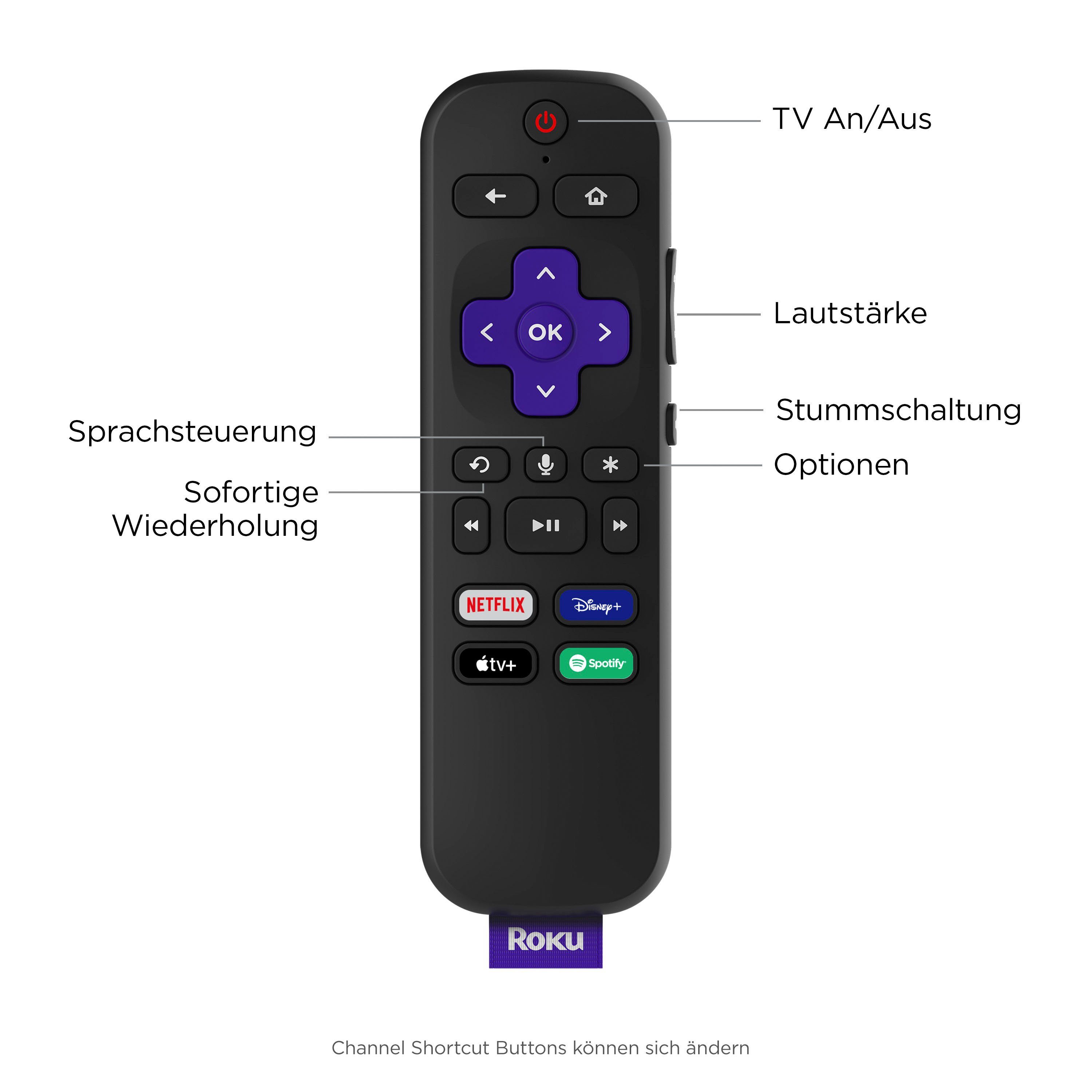 ROKU Streaming-Stick Streaming Stick 4K HD/HDR Streaming