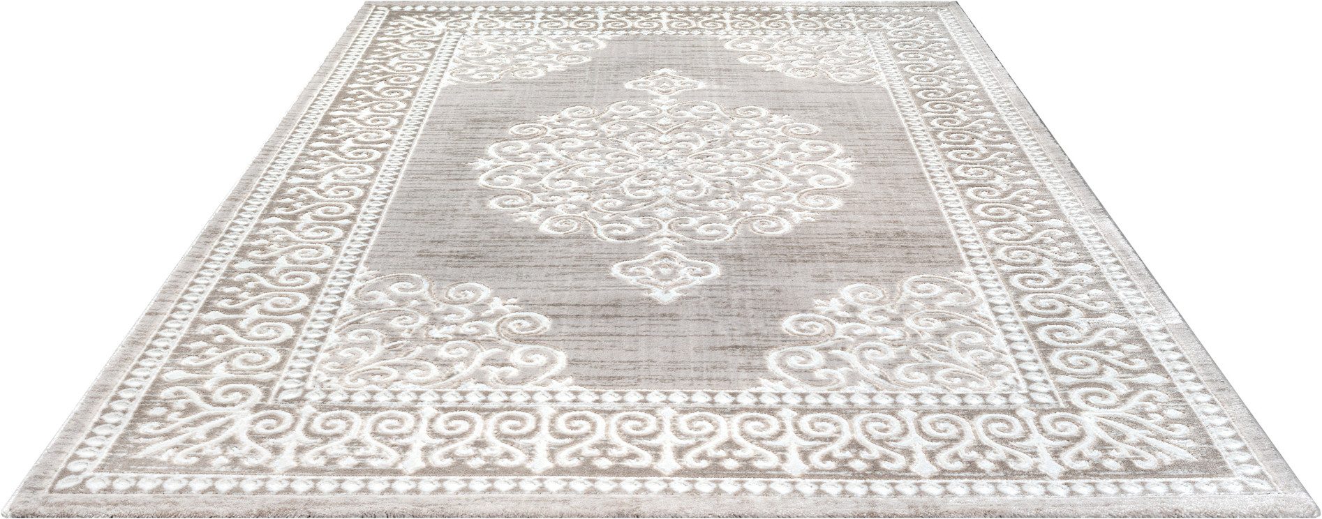 Sanat Teppich Harmony 3204, auch als Läufer und rund, rechteckig, Höhe: 12 mm, Wohnzimmer, Kurzflor, modern, Orient Optik, Schlafzimmer