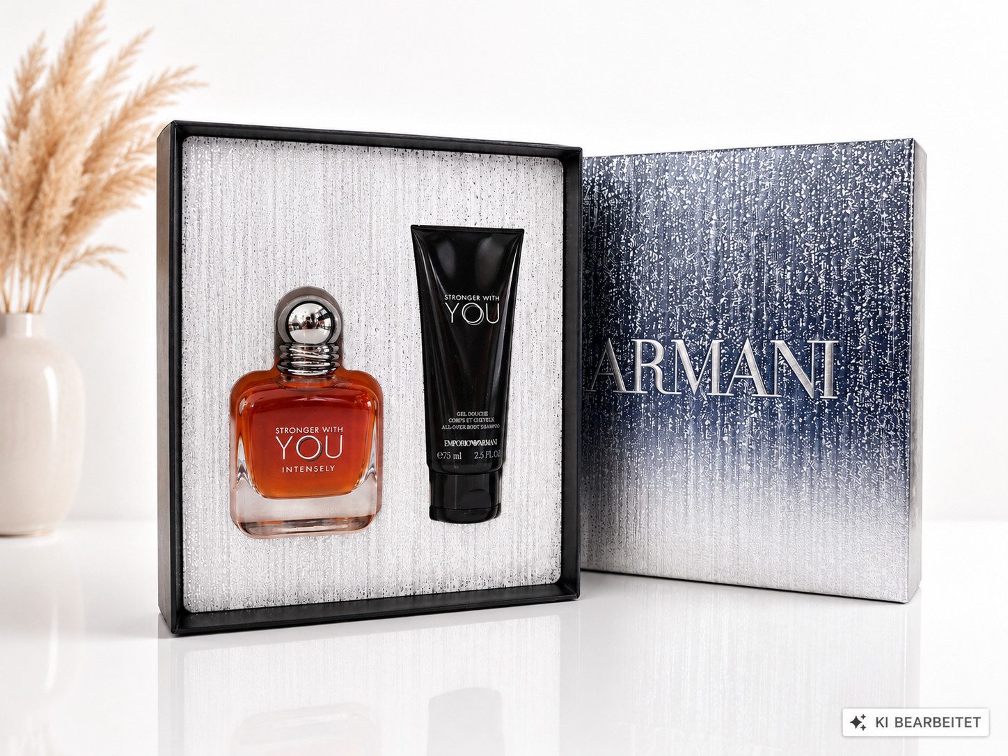 Armani Beauty Eau de Parfum Stronger With You Intensely EDP 50ml + Shower Gel 75ml Herren Duft Set