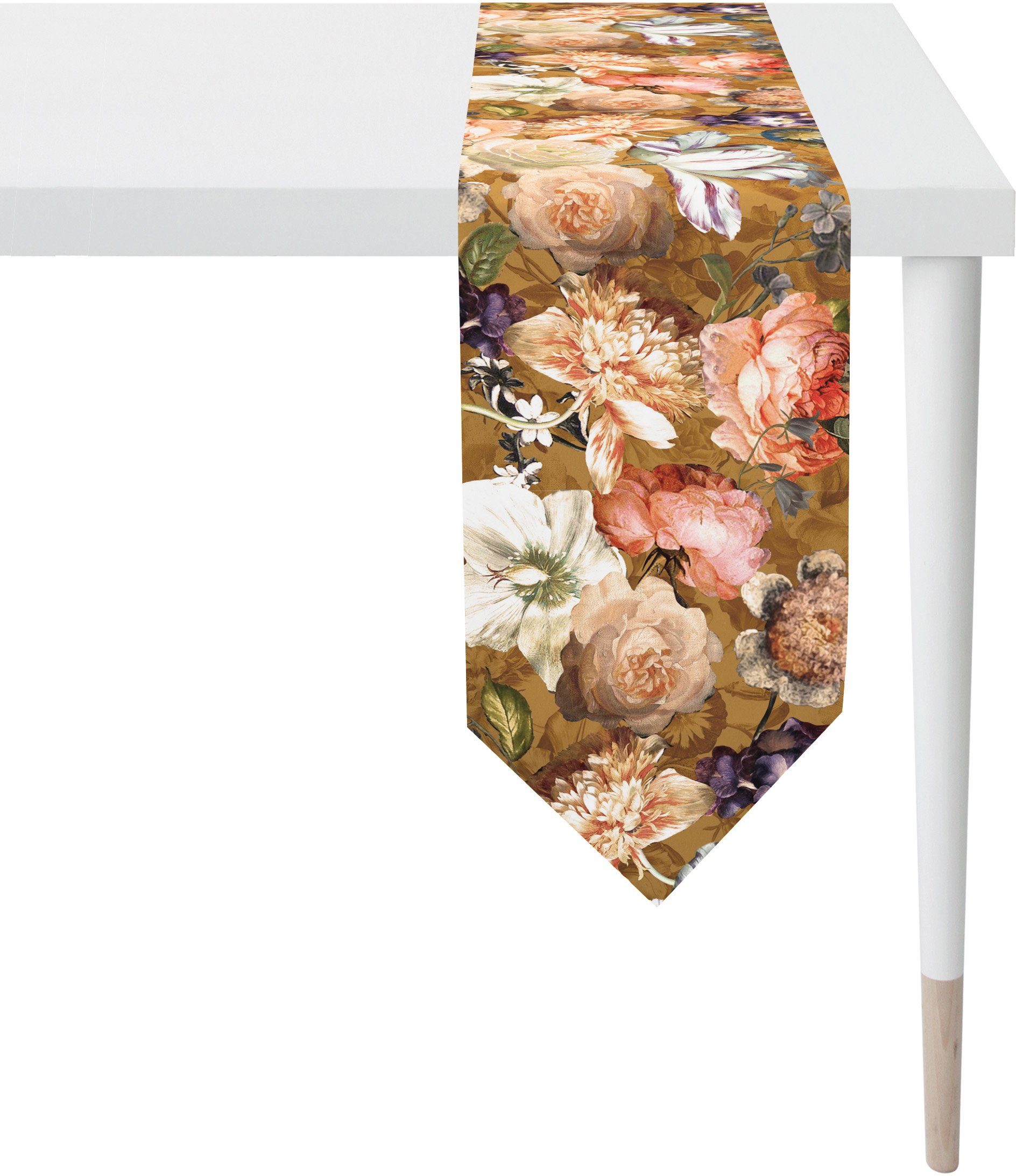 APELT Tischband 5251 HERBSTZEIT, Herbstdeko, Herbst (1-tlg), Digitaldruck braun | Tischbänder