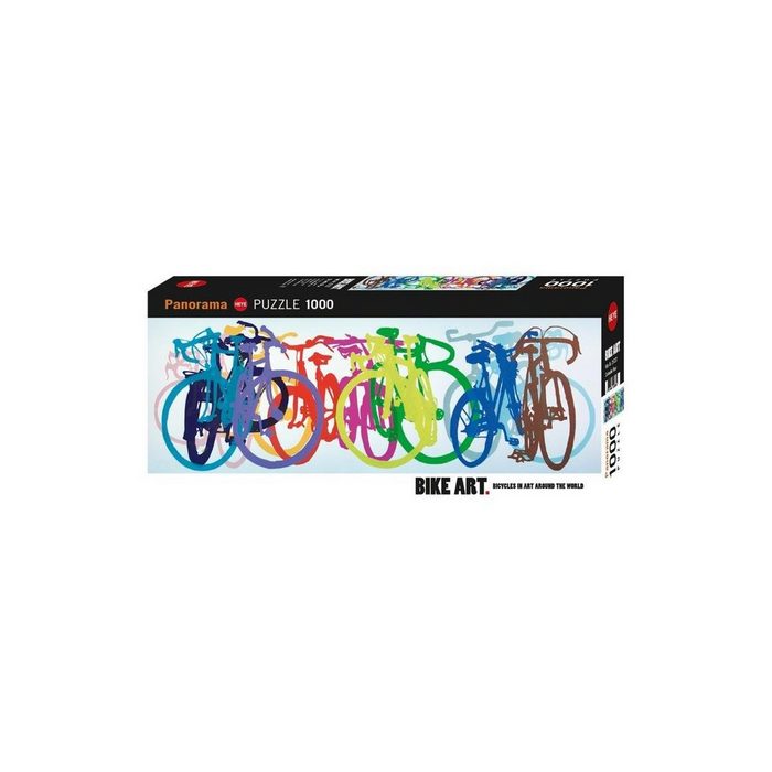 HEYE Puzzle 297374 - Colourful Row Bike Art 1000 Teile -... Puzzleteile