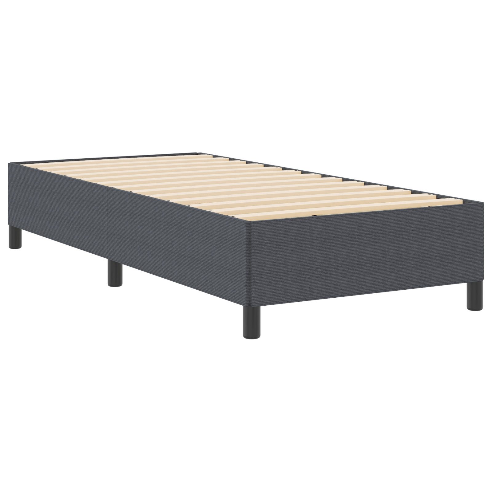 vidaXL Bett Bettgestell Dunkelgrau 80x200 cm günstig online kaufen