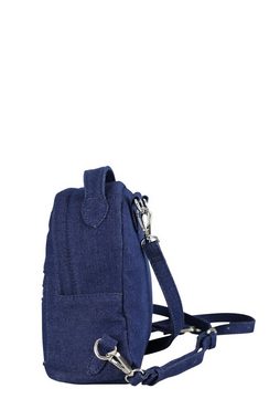COLLEZIONE ALESSANDRO Rucksack Blue (1-tlg), vorne mit kleinem Reißverschlussfach