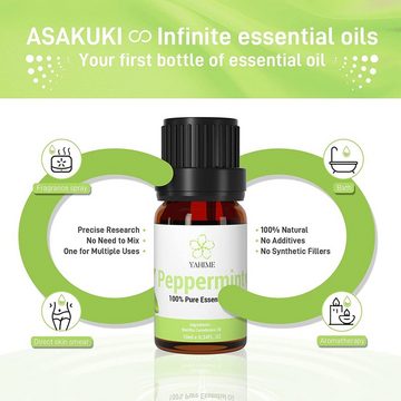 Asakuki Diffuser Yahime Ätherisches Pfefferminzöl 10mL