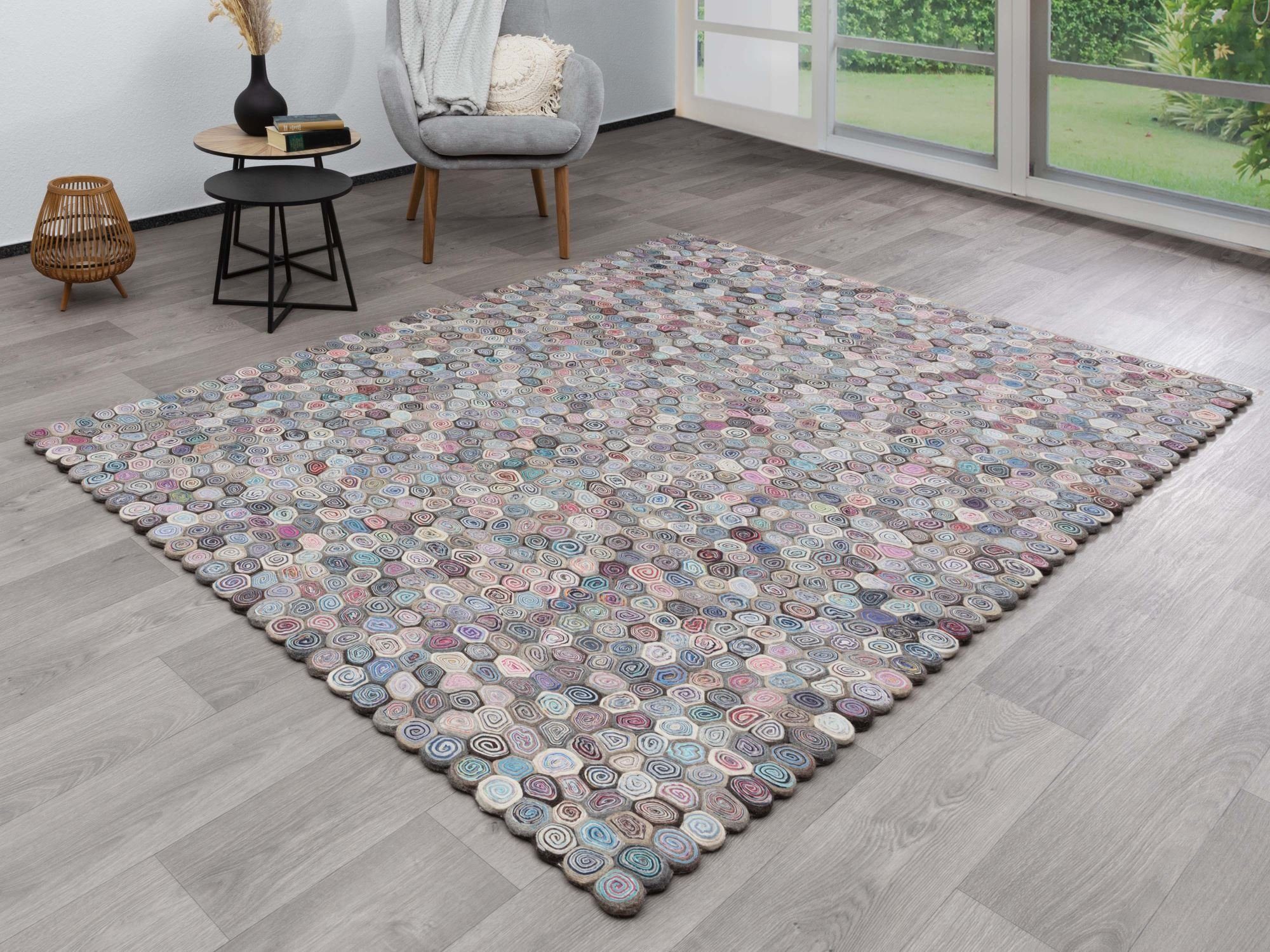 Steffensmeier Teppich Multan, Rechteckig, Filzteppich, Wohnzimmer