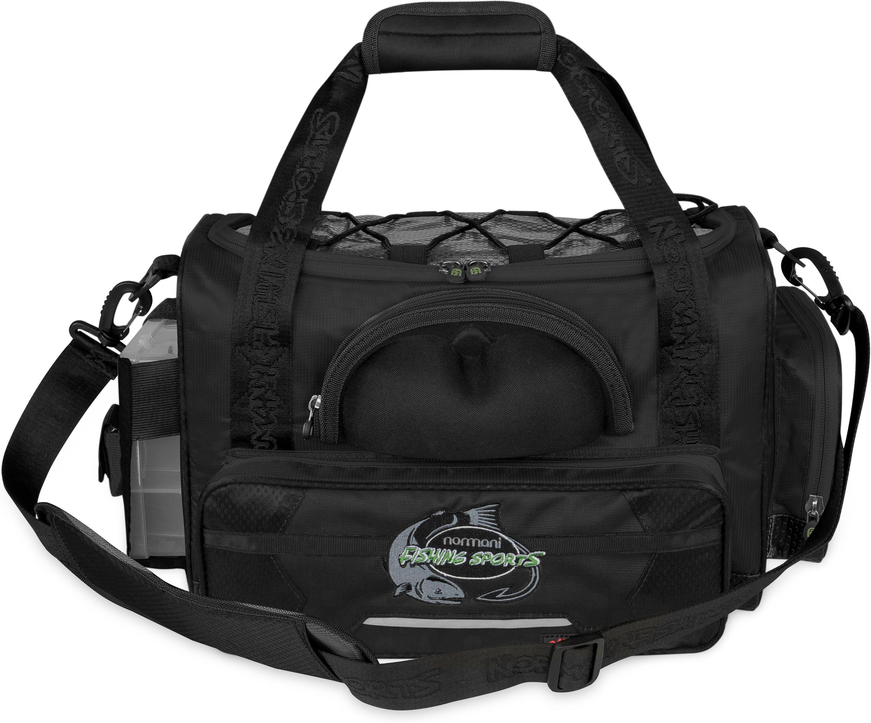 normani Angelkoffer Angeltasche Cartagena - Large, XXL Fischertasche 5 mit Kunstköderboxen Allzwecktasche Tackle Bag