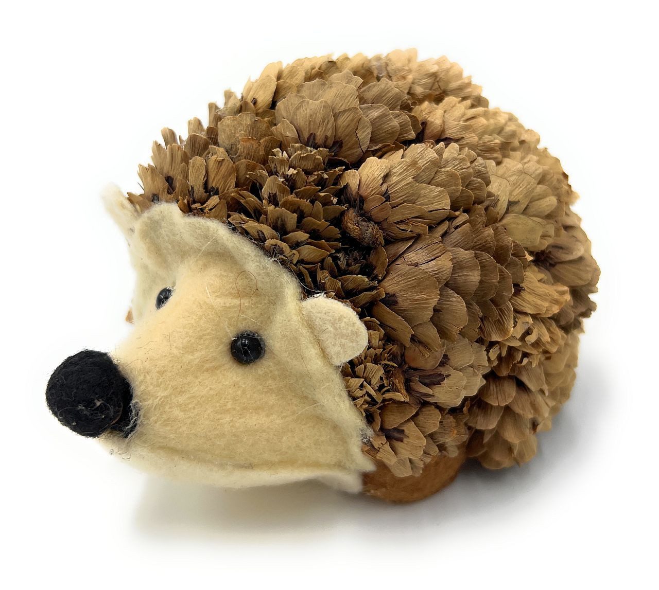 Small-Preis Dekofigur Igelfigur stehend oder liegend aus Naturmaterial Handarbeit
