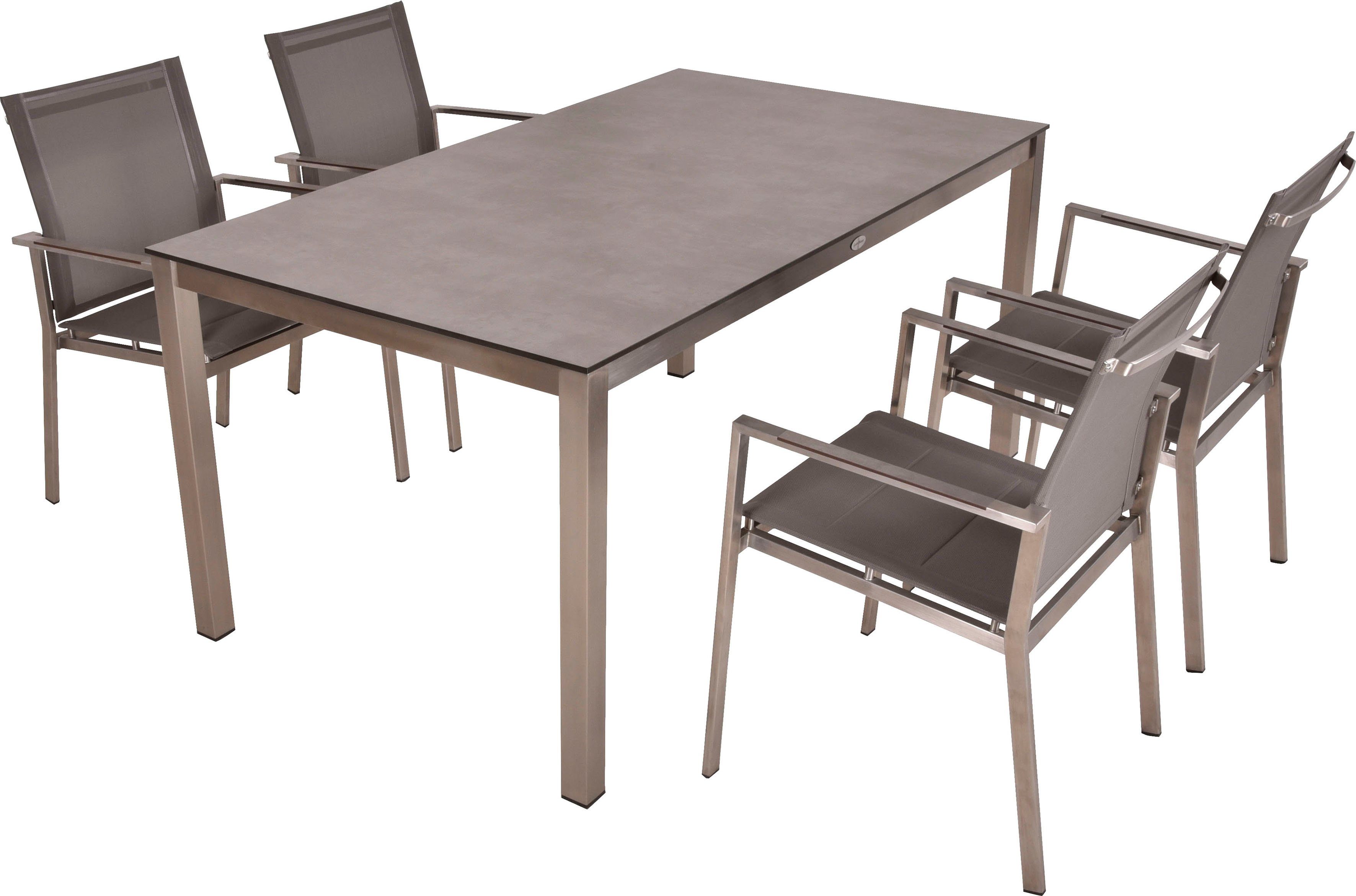 Garden Pleasure Garten-Essgruppe SIENNA, (5-tlg)