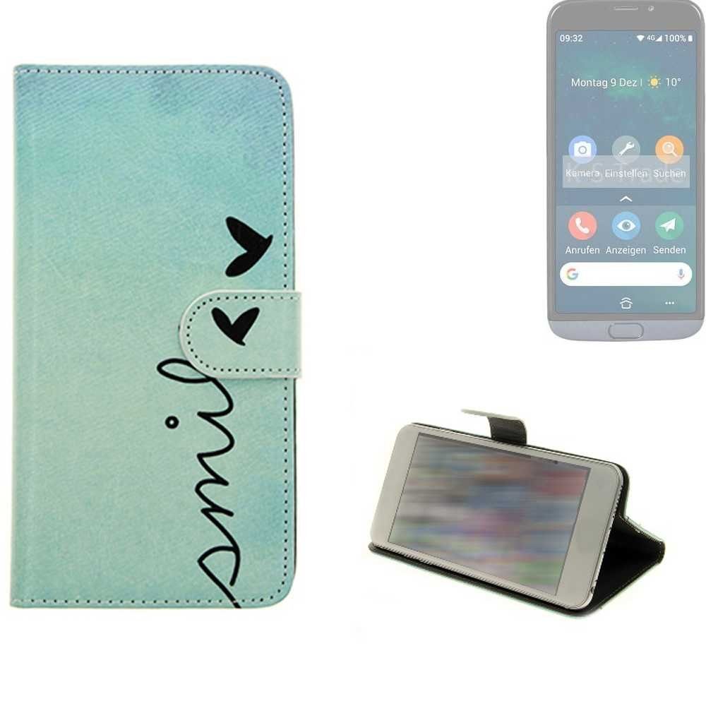 K-S-Trade Handyhülle für Doro 8050, Schutz Hülle Handy Hülle Hülle Handyhülle cover bookstyle Etui