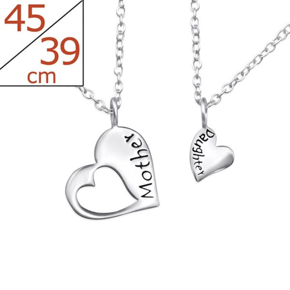 Order & Smile Schmuck Herzkette Mutter & Tochter Herz Ketten: Schmuckset au günstig online kaufen