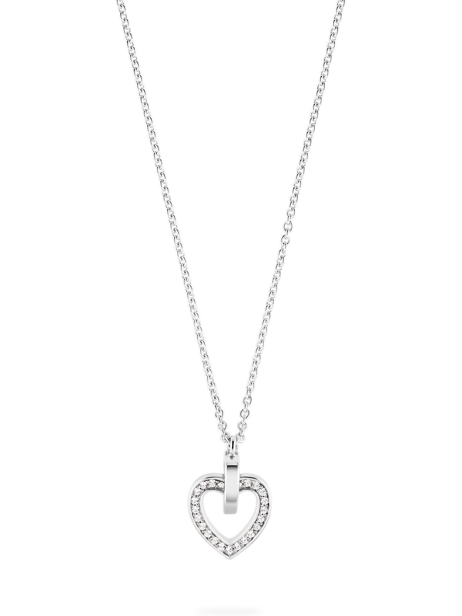 JETTE Silberkette JETTE Damen-Kette 925er Silber Herz, STRONG HEART