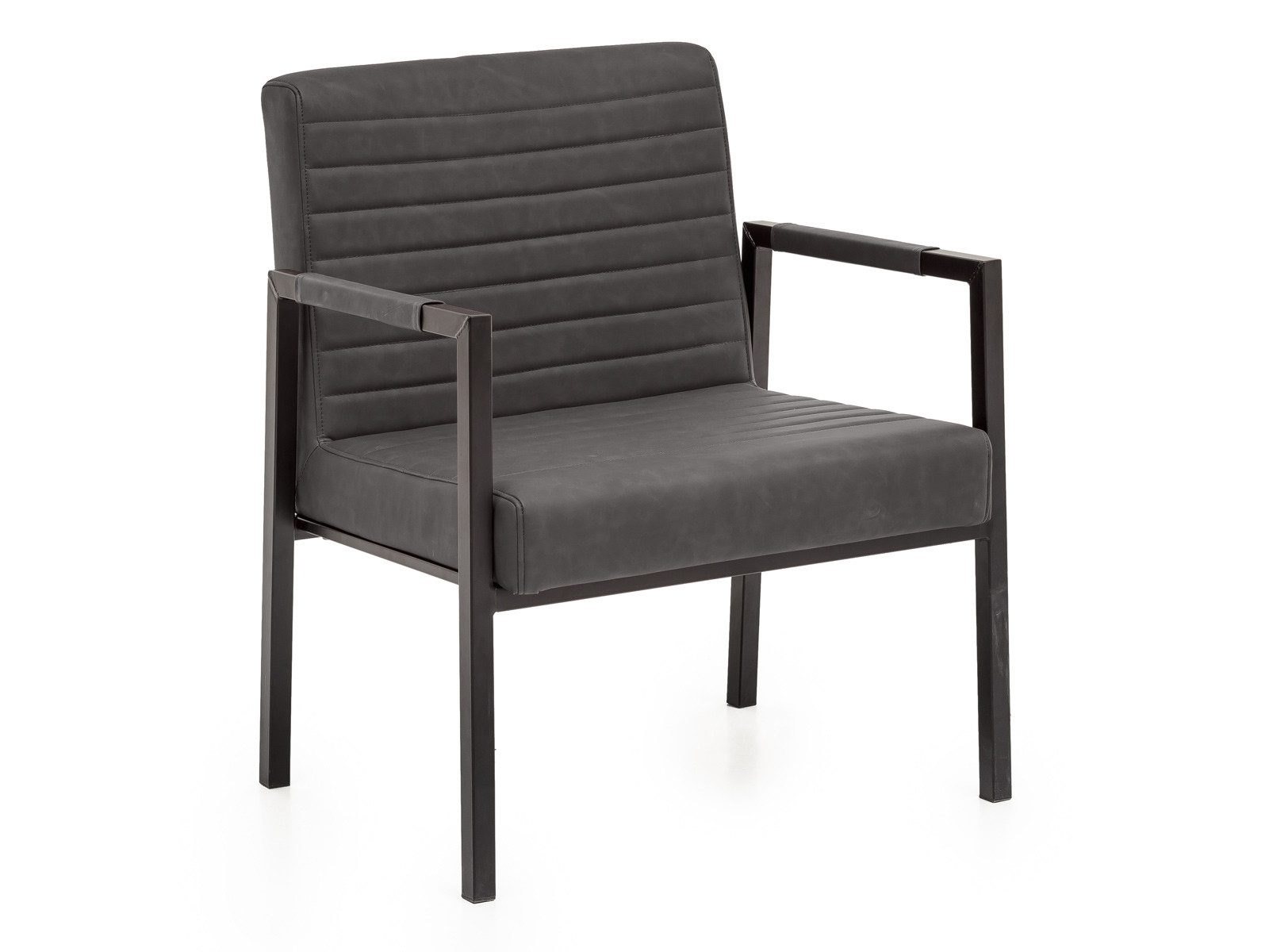 massivum Armlehnstuhl Wellington grau, XXL-Stuhl
