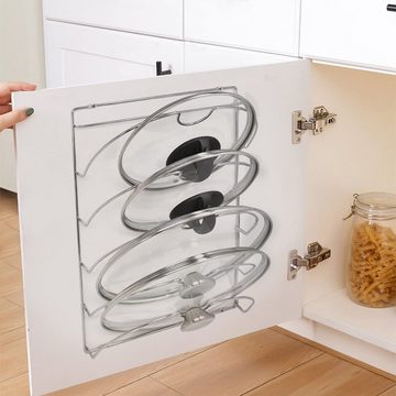 JOEJI’S KITCHEN Zubehöraufbewahrungsständer opfdeckelhalter Deckelhalter Wand - Deckel halter Aufbewahrung Küche