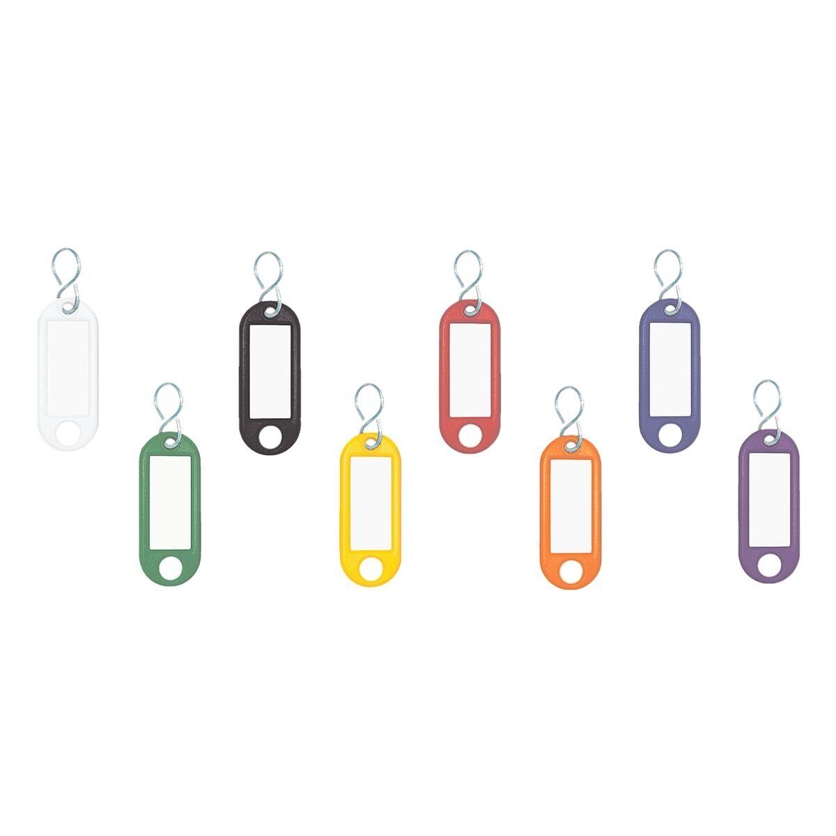 WEDO Schlüsselanhänger (100-tlg), mit Schlitz für Etikettenbeschriftung