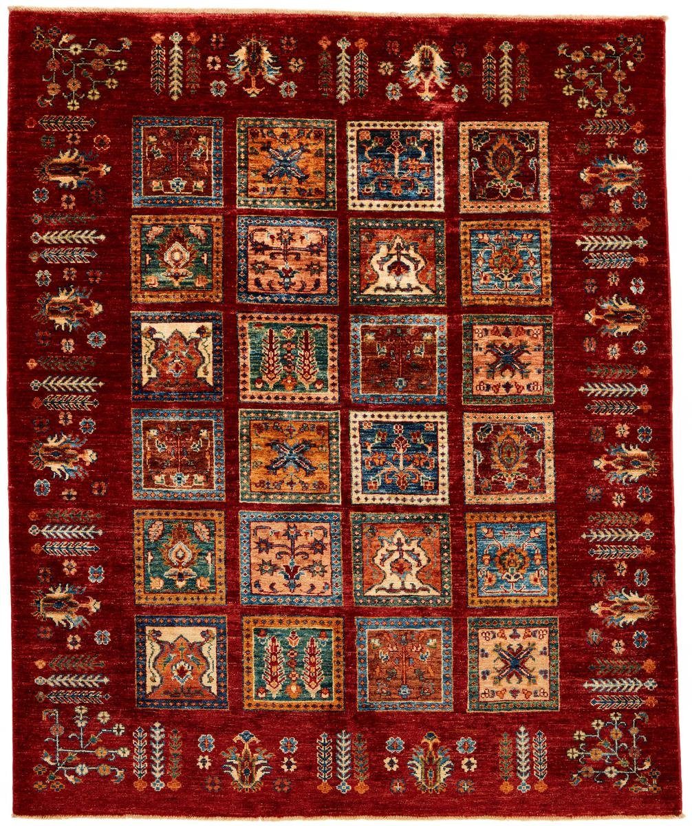 Orientteppich Arijana Bakhtiari 159x189 Handgeknüpfter Orientteppich, Nain Trading, rechteckig, Höhe: 5 mm