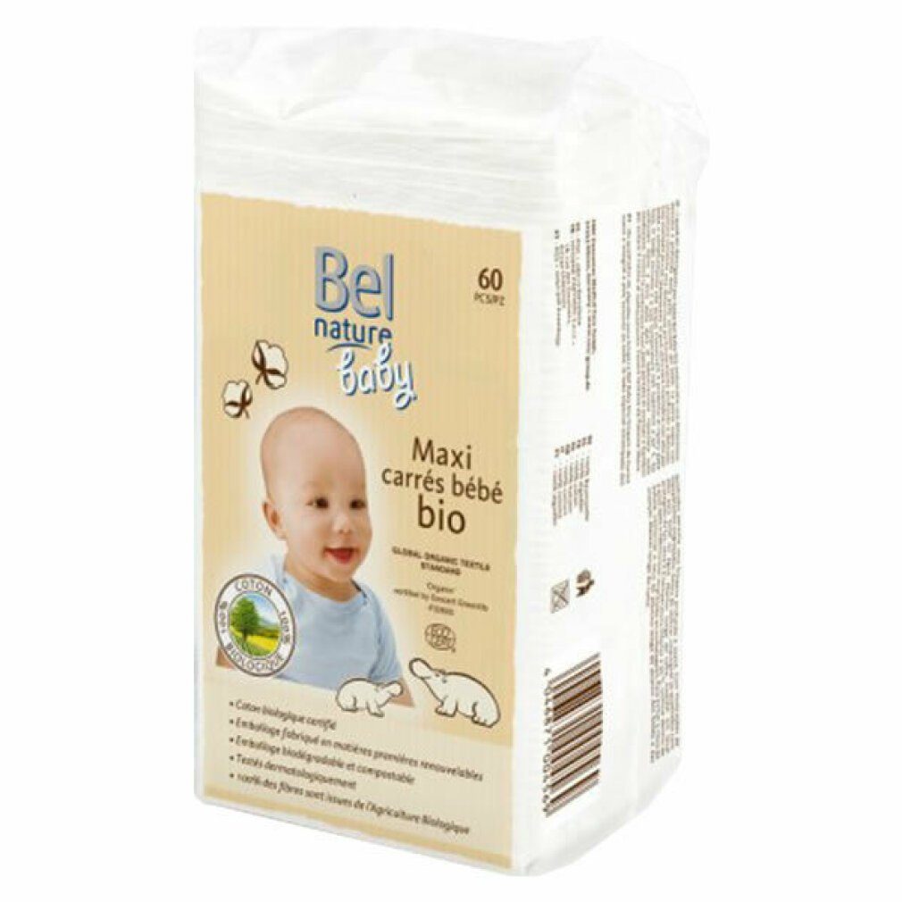 algodón Bel ECOCERT 60 orgánico maxi NATURE pz discos Bademilch bebé 100%