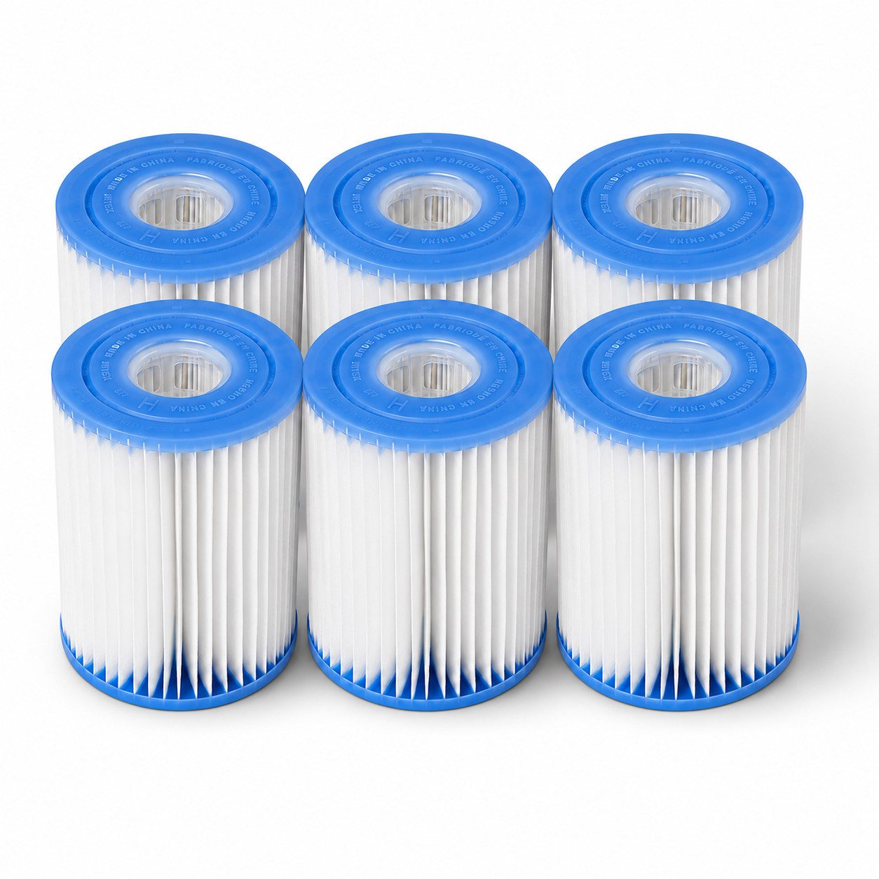 Intex Pool-Filterkartusche Filterkartusche Typ H – 6er-Pack, langlebig & auswaschbar, Zubehör für Intex Kartuschenfilteranlagen 28601/28602, Original Intex Ersatzfilter, waschbar & wiederverwendbar