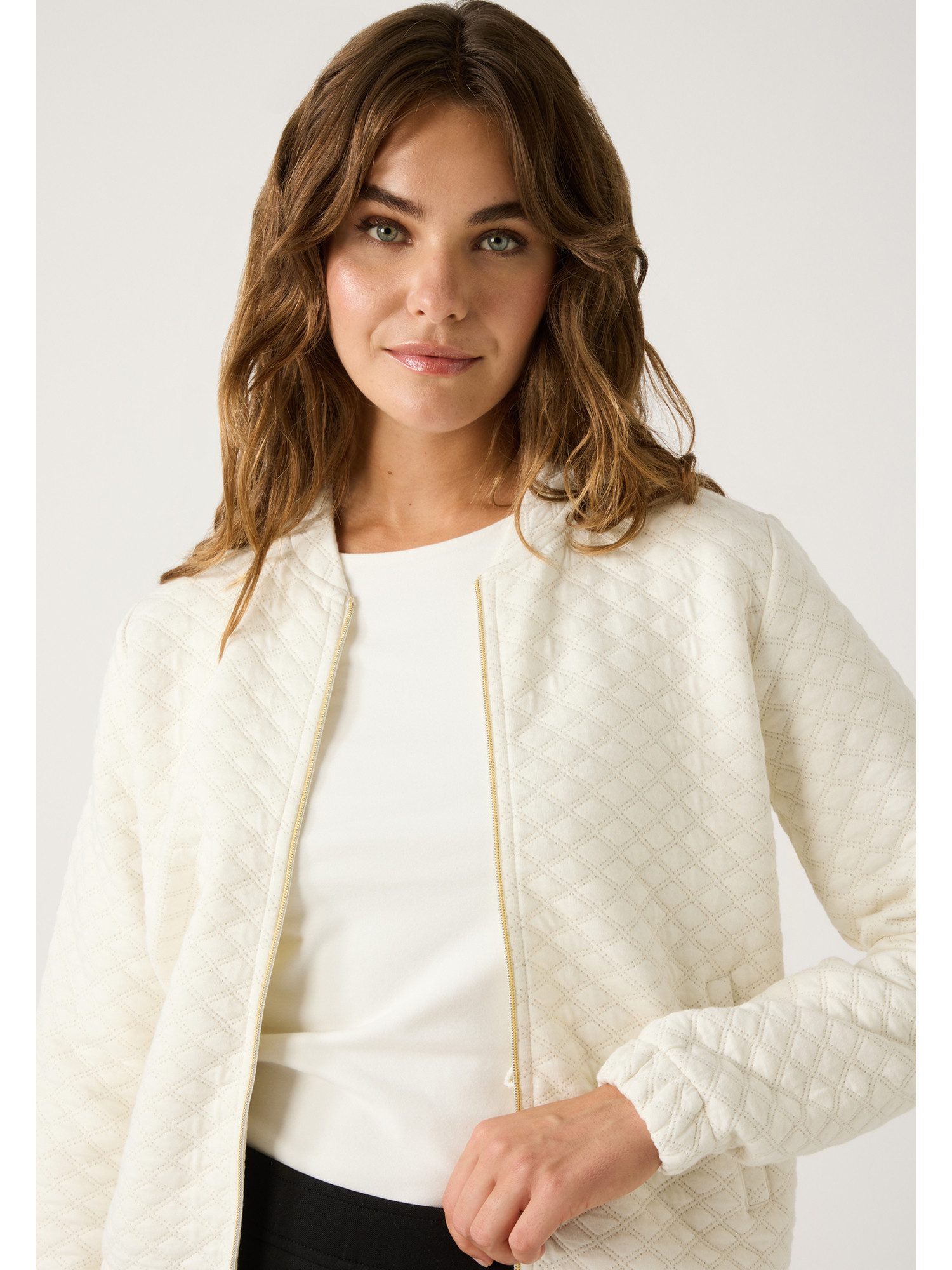 MORE&MORE Funktions-Kapuzensweatjacke Sweatjacke gesteppt günstig online kaufen