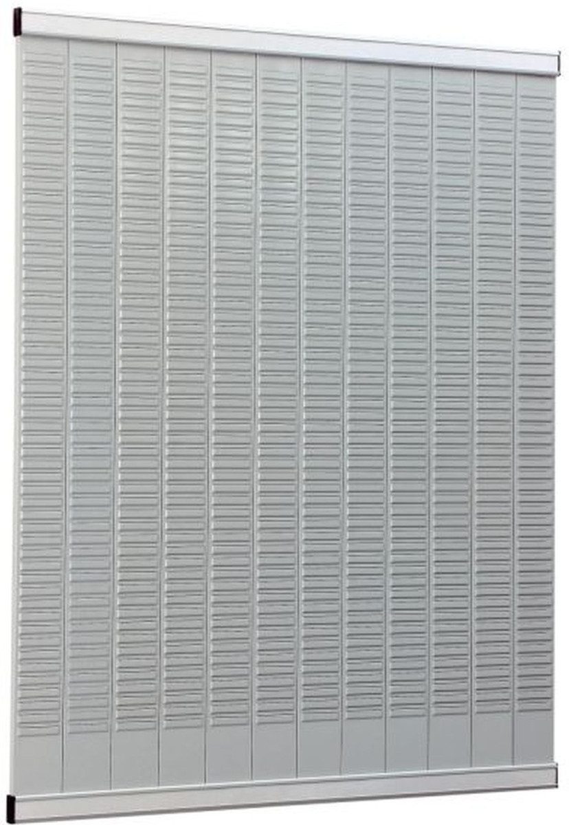 NOBO Wandtafel Träger für T-Karten 40 Fächer Aluminium für T-Karten Gr. 3 silber