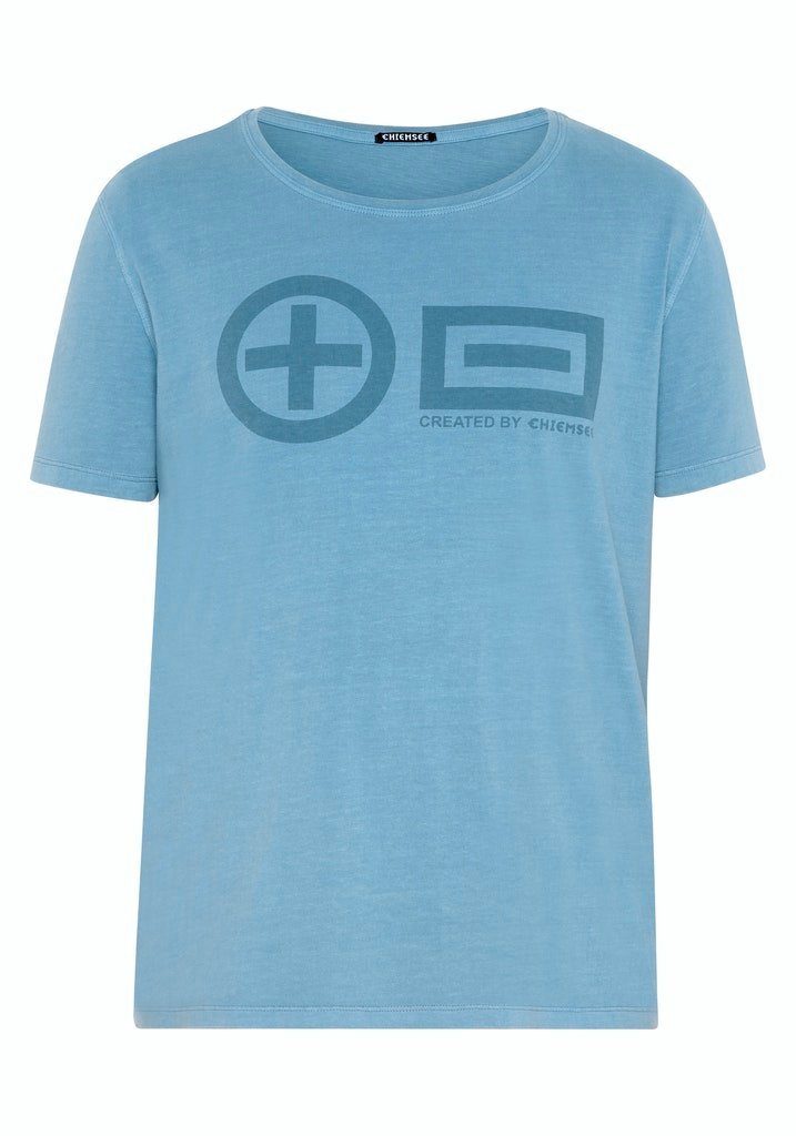 Chiemsee T-Shirt Men Stone Regular T-Shirt, Blue (1-tlg) Fit