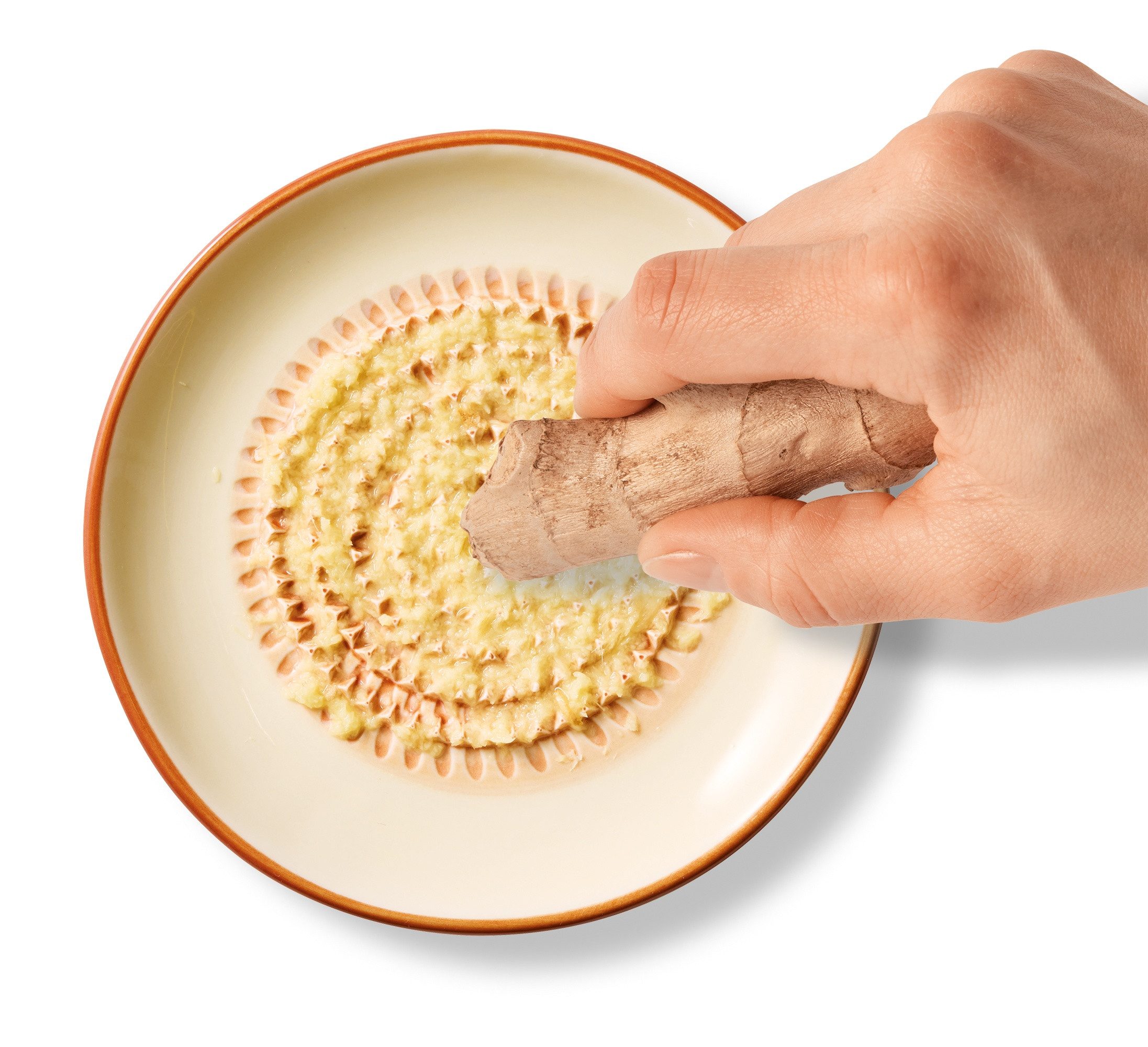 Cilio Küchenreibe Tellerreibe Keramikreibe Knoblauchreibe Gewürz Reibe Cilio CARAMELLO, Material: Porzellan