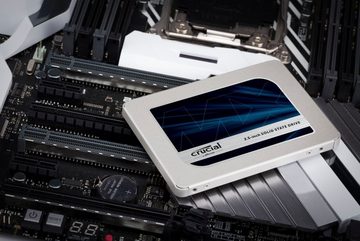 Crucial MX500 1TB SSD interne SSD (1 TB) 2,5" 560 MB/S Lesegeschwindigkeit, 510 MB/S Schreibgeschwindigkeit, 3D NAND SATA