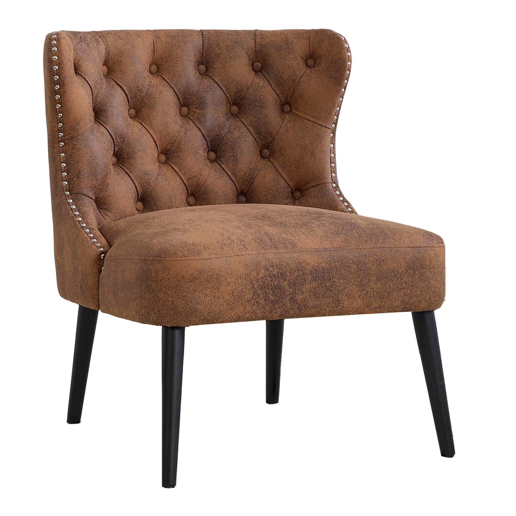 SeedWave Ohrensessel Retro Polstersessel Samt Einzelsofa günstig online kaufen