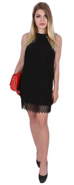 Sarcia.eu Minikleid Schwarzes Minikleid mit Details aus Spitze Sommerkleid elegant L