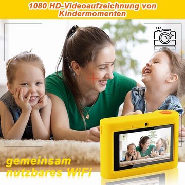 Fine Life Pro Kinderdigitalkamera als Spielzeug für Mädchen zwischen 3 und 8 Jahren Kinderkamera (inkl., mit 3-Zoll-HD-Bildschirm, 48 Megapixeln und 1080P-Videoaufnahme, 32G)