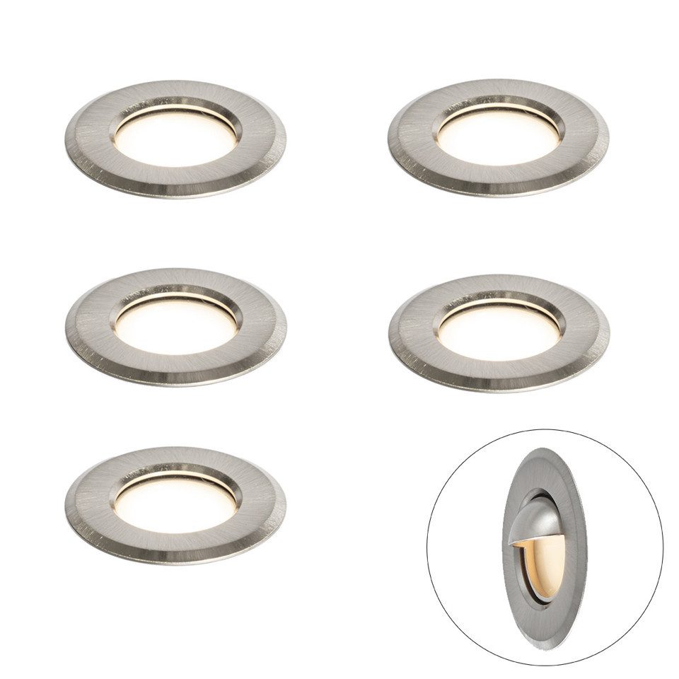 Qazqa LED Einbaustrahler Linsey, LED fest integriert, Extra-Warmweiß, QAZQA Downlight, integrated, Aluminium, Kunststoff, Modern