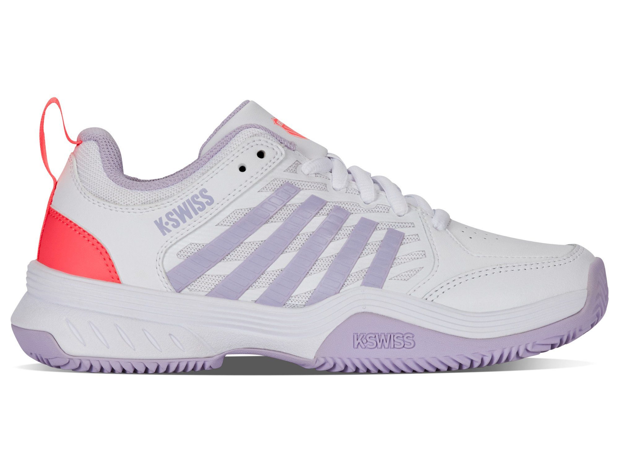Court Express 2 Clay/Sandplatz 2025 weiss/orchid/pink Damen Tennisschuh