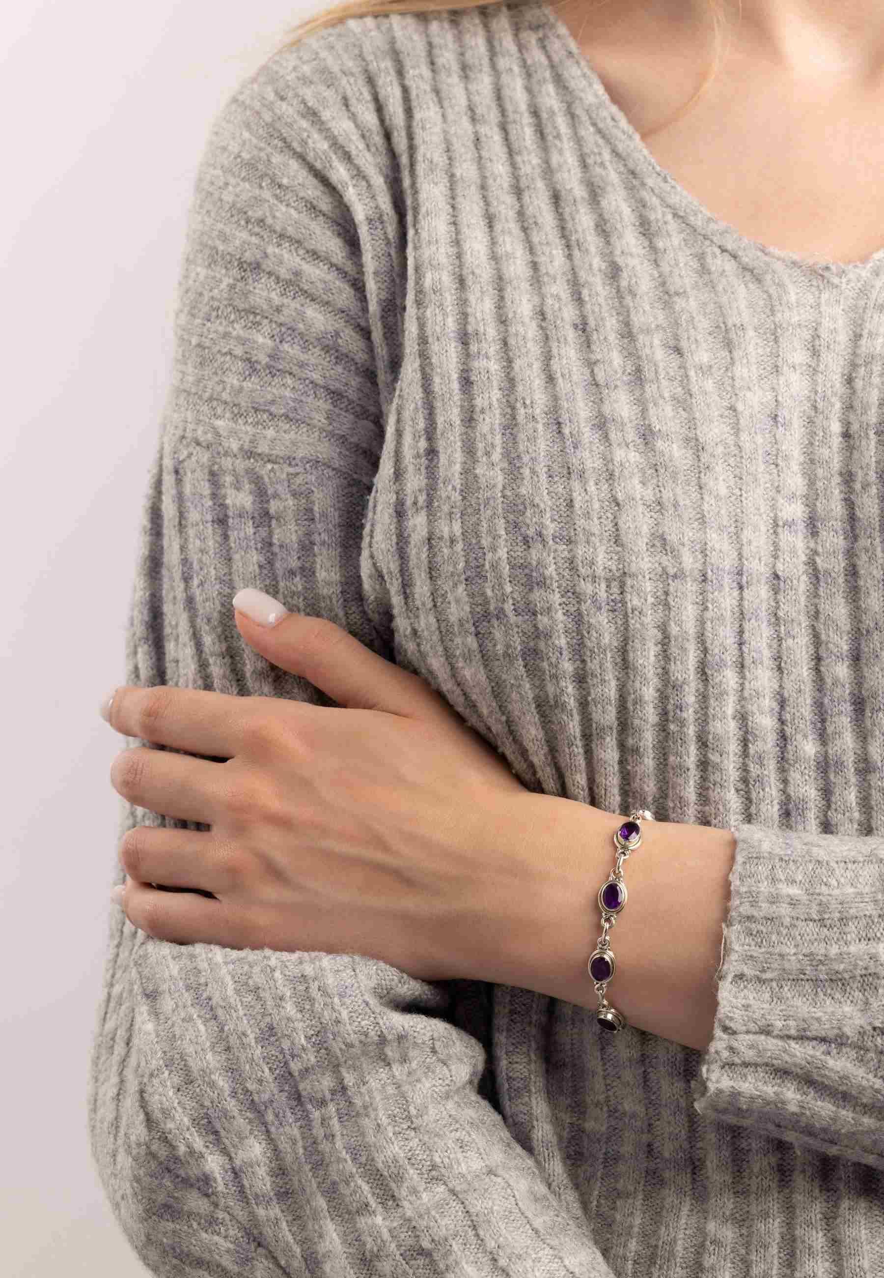 mantraroma Silberarmband SARALA oval aus 925 günstig online kaufen