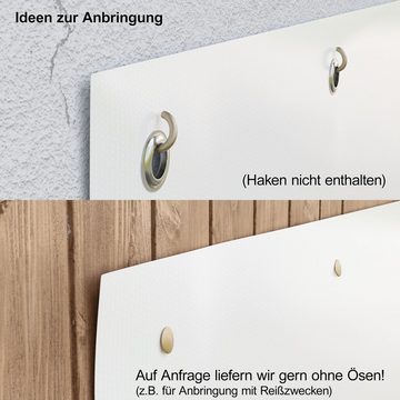 Wallario Sichtschutzzaunmatten Abbildung von: Kühlschrank mit Gefrierschrank, grau, mit Griffen