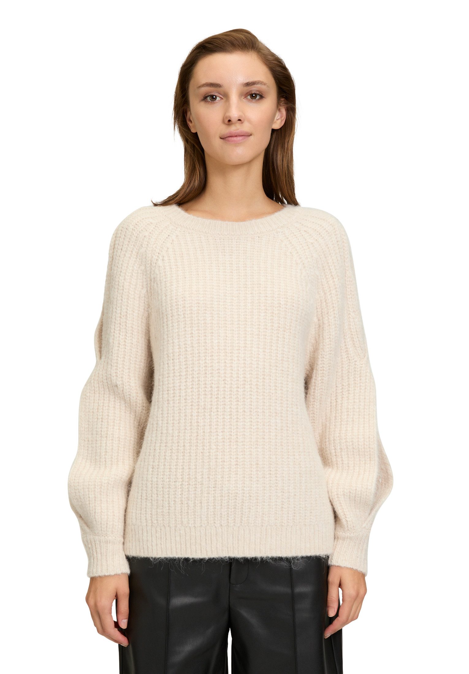 Strickpullover Cartoon Strickpullover mit Rundhalsausschnitt