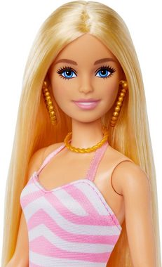 Barbie Anziehpuppe Blonde mit Badeanzug und Strand-Accessoires