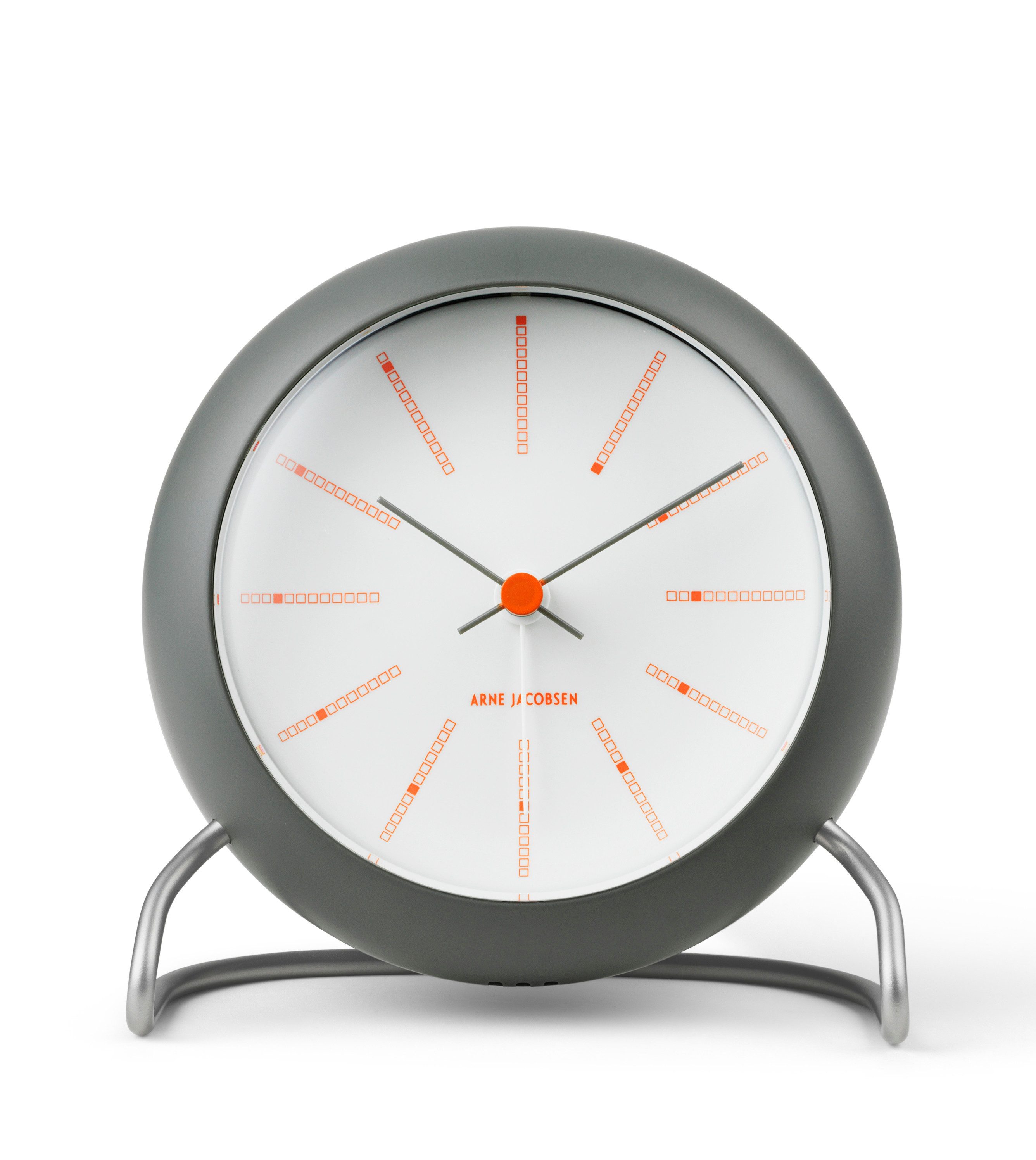 Arne Jacobsen Tischuhr Arne Jacobsen Bankers Tischuhr Ø11 cm dunkelgrau