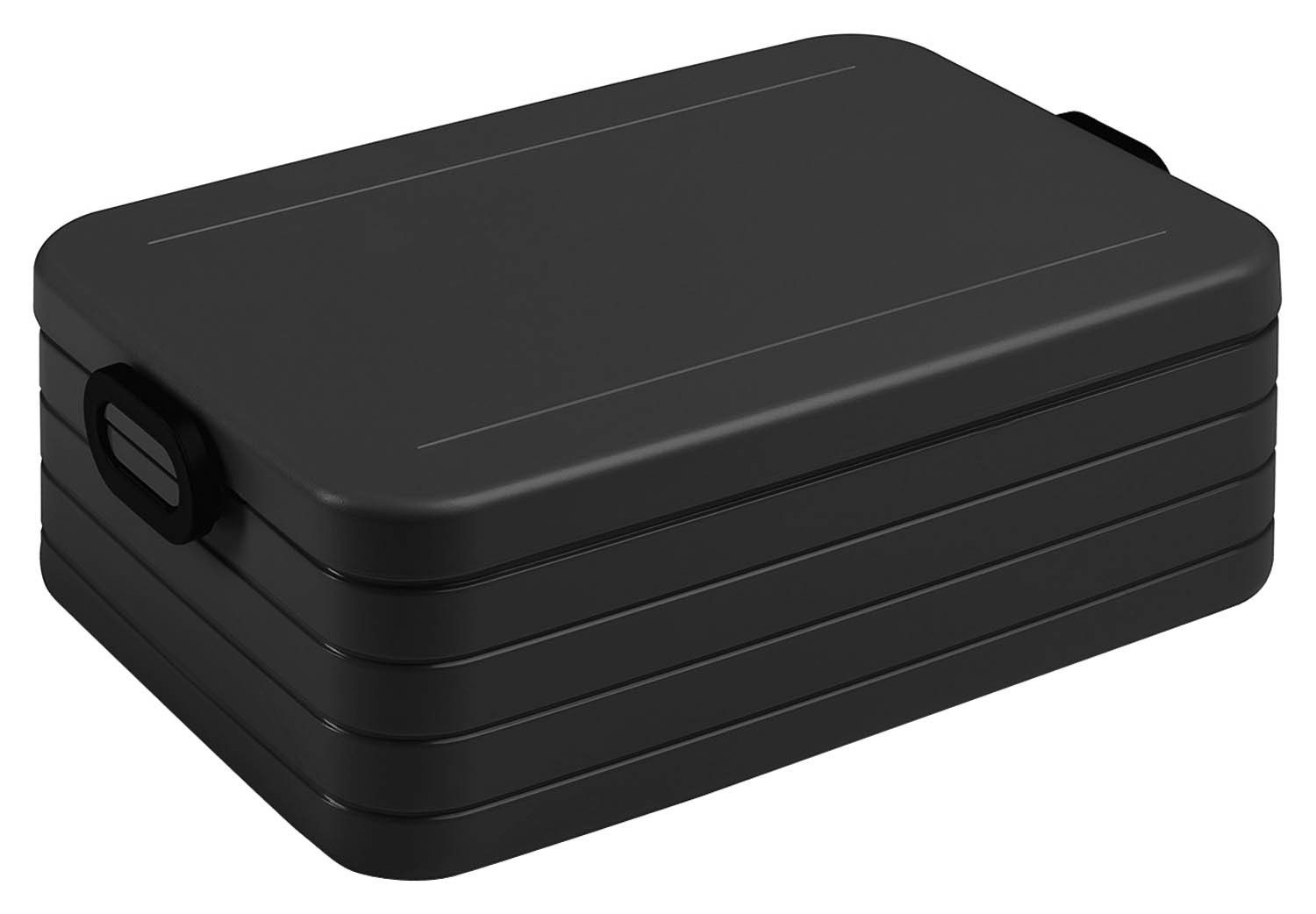 Mepal Lunchbox ELLIPSE, B 25,5 cm, Schwarz, Kunststoff, (1-tlg), 2000 ml Fassungsvermögen