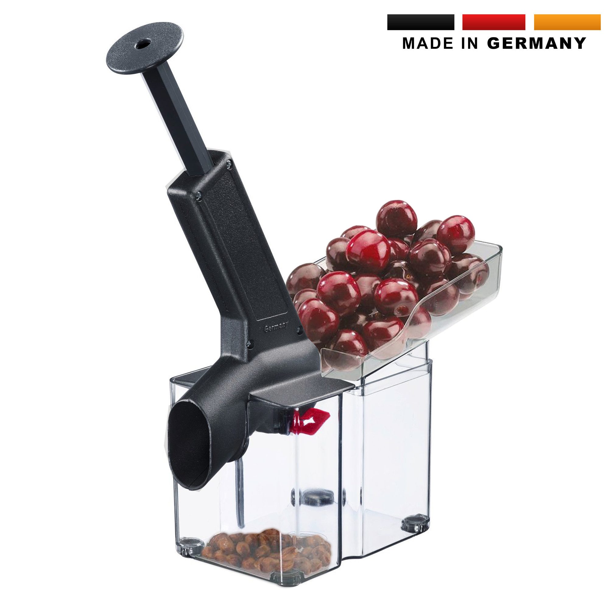 LIQWEI Kirschkernentferner Aus Edelstahl - Praktischer Entsteiner Für Kirschen & Beeren