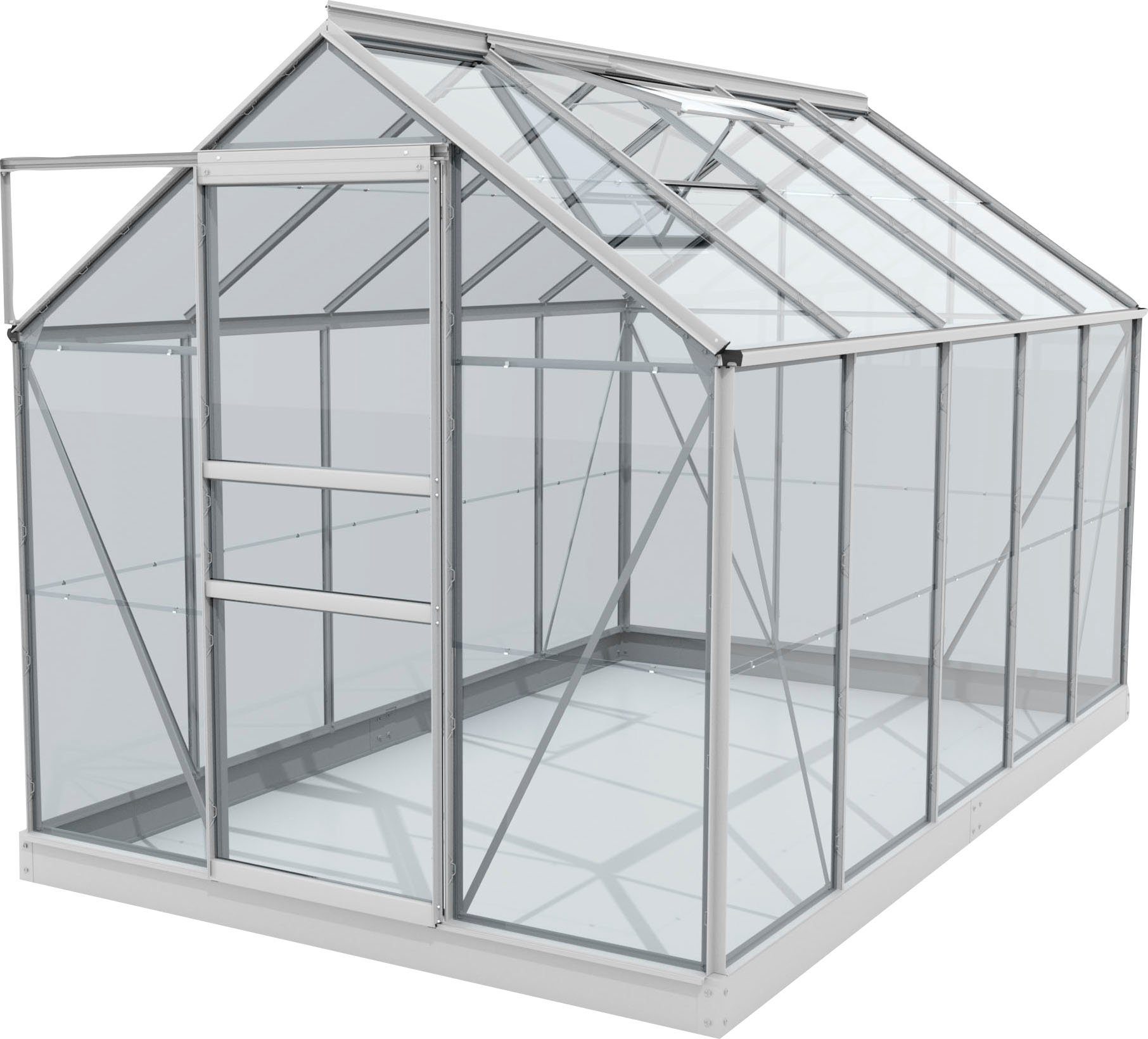 Vitavia Gewächshaus Venus 6200, BxTxH: 195 x 321 x 197 cm, 3 mm Wandstärke, Alu-Profile, aus 3 mm Sicherheitsglas